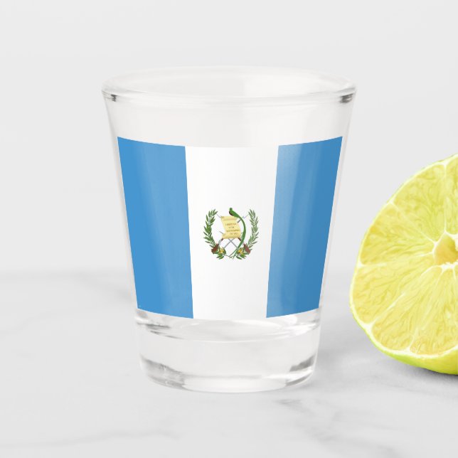 Verre A Shot Drapeau du Guatemala (Devant)
