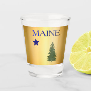 Verre A Shot Drapeau du Maine (1901)