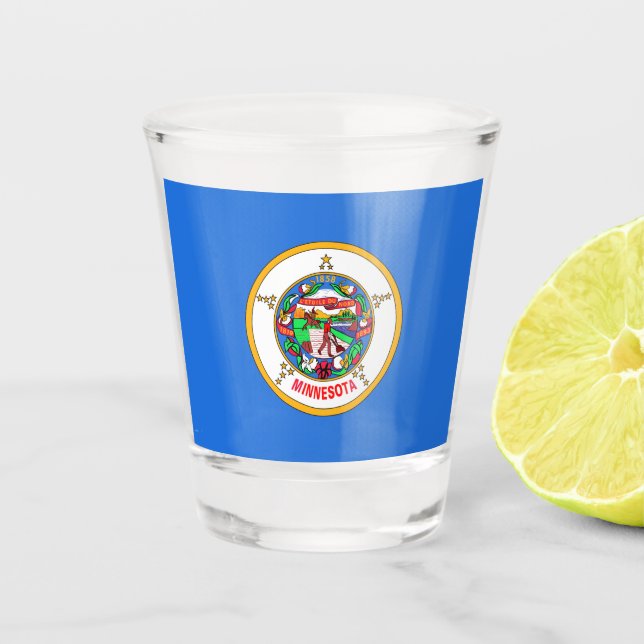 Verre A Shot Drapeau du Minnesota (Devant)