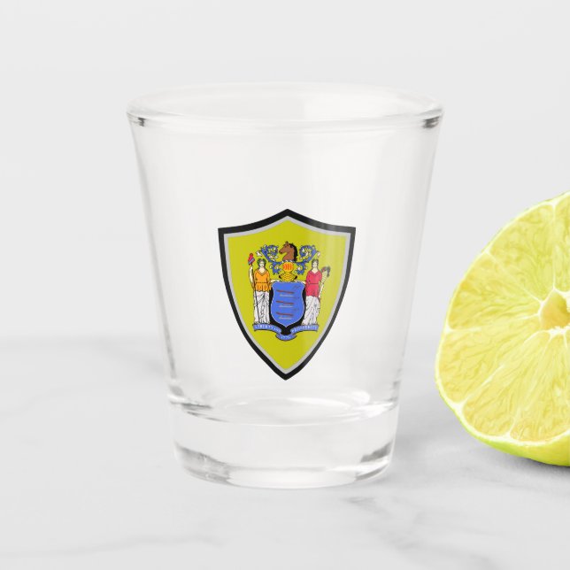 Verre A Shot Drapeau du New Jersey (Devant)