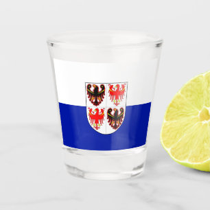 Verre A Shot Drapeau du Trentin-Haut-Adige (Italie)