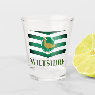Verre A Shot Drapeau du Wiltshire - ANGLETERRE