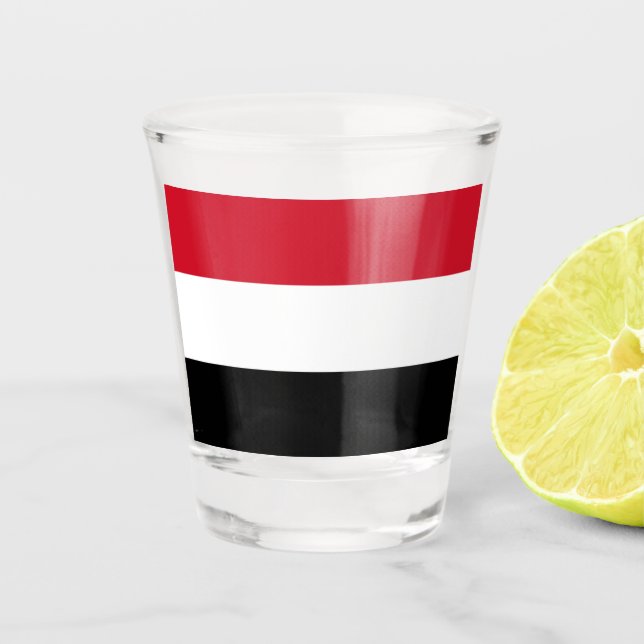 Verre A Shot Drapeau du Yémen (Devant)