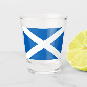 Verre A Shot Drapeau écossais (Saltire) (Drapeau écossais)