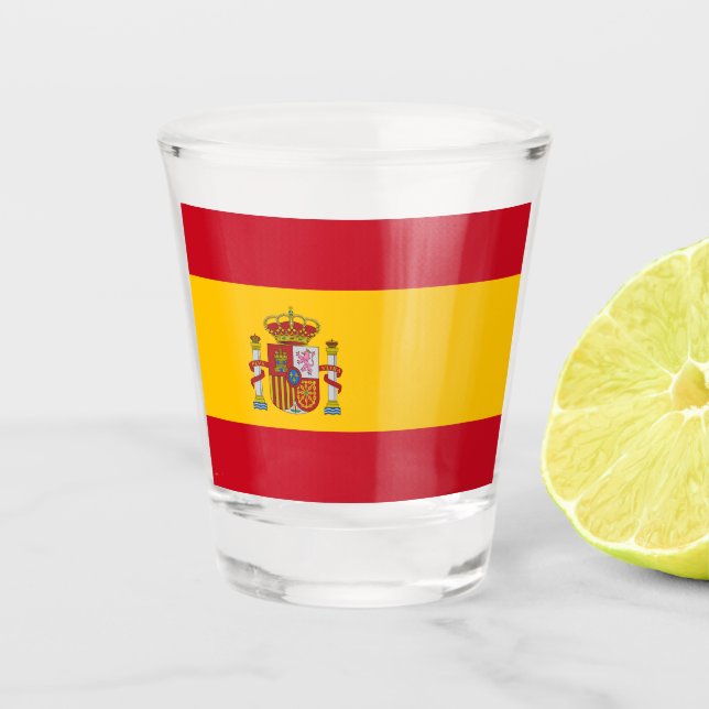 Verre A Shot Drapeau espagnol (Espagne) (Devant)