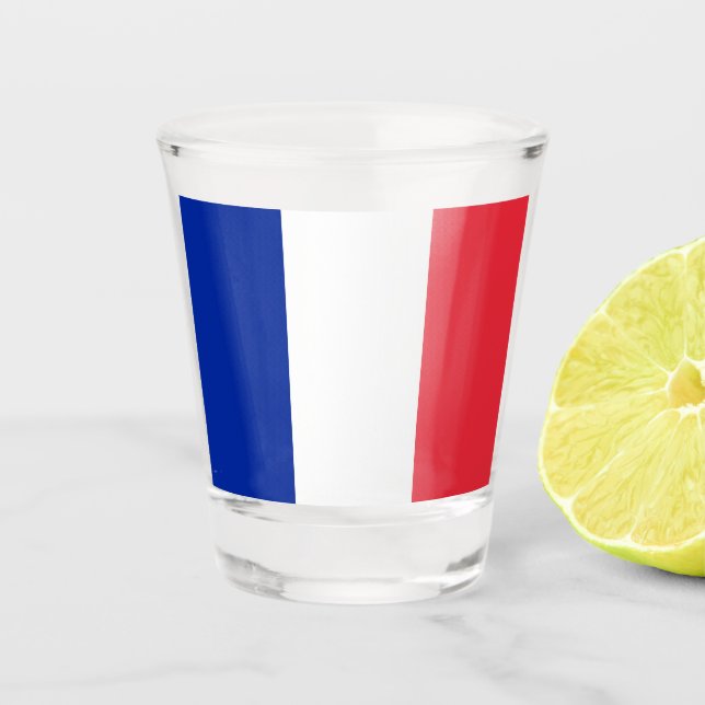 Verre A Shot Drapeau France (Devant)