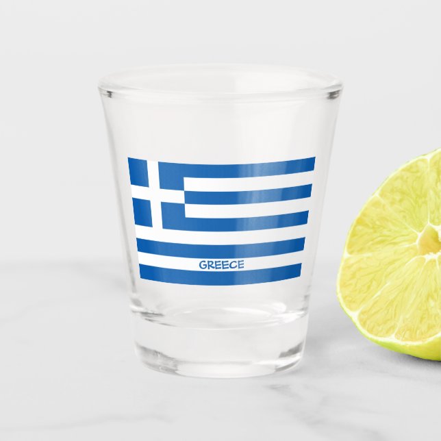 Verre A Shot Drapeau grec (Devant)