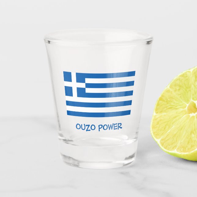 Verre A Shot Drapeau grec (Devant)