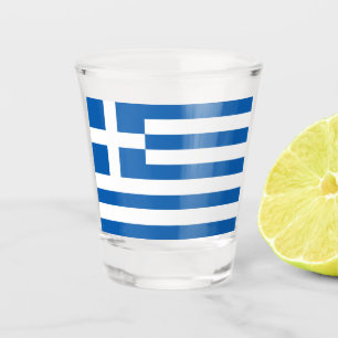 Verre A Shot Drapeau grec (Grèce)