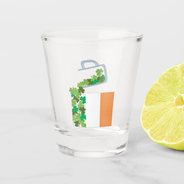 Verre A Shot Drapeau irlandais (Devant)