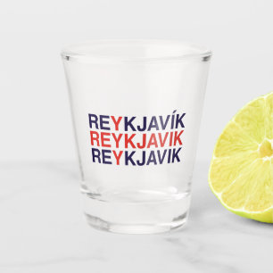 Verre A Shot Drapeau islandais REYKJAVIK