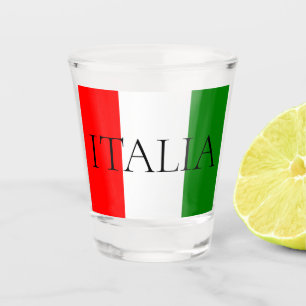 Verre A Shot Drapeau italien grande ITALIE