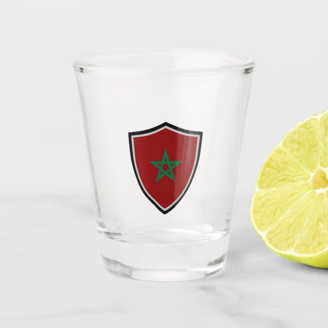 Verre A Shot drapeau marocain (Devant)