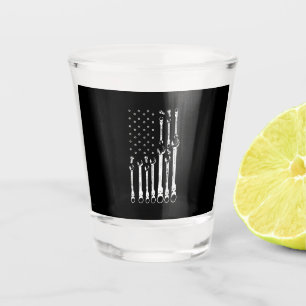 Verre A Shot Drapeau mécanique Drapeau patriotique américain Mé