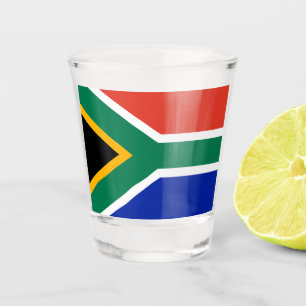 Verre A Shot Drapeau national de l'Afrique du Sud