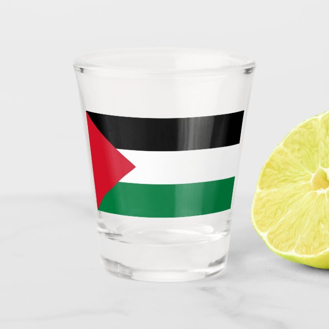 Verre A Shot Drapeau palestinien (Palestine) (Devant)