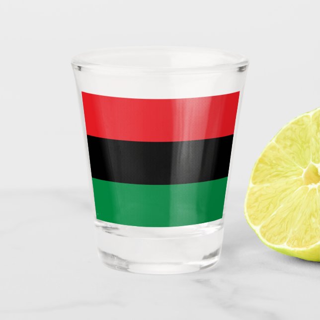 Verre A Shot Drapeau panafricain (Devant)