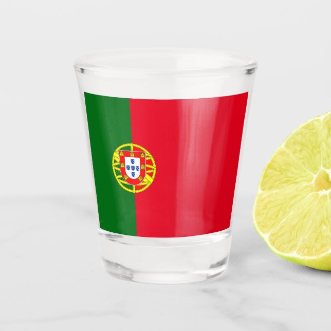 Verre A Shot Drapeau portugais (Devant)