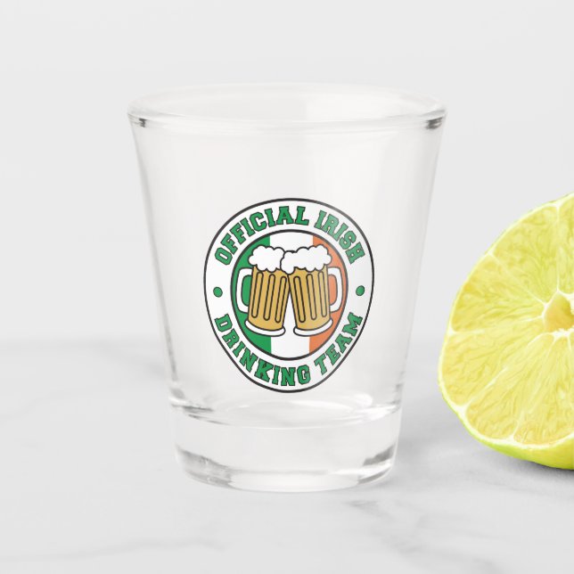 Verre A Shot Drapeau potable irlandais d'équipe de l'Irlande (Devant)
