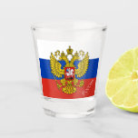 Verre A Shot Drapeau russe & Russie patriote de pays / sports<br><div class="desc">Shot Glass (fête) : Russie,  Emblem & drapeau russe - Voyage monde,  vacances de rêve & amour mon pays,  patriotes / fans de sports Р о с и я</div>