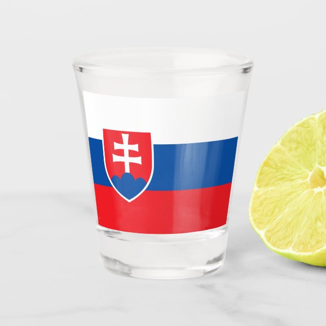 Verre A Shot Drapeau Slovaquie (Devant)