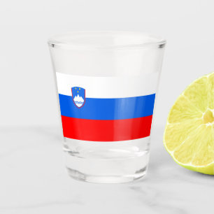 Verre A Shot Drapeau slovène