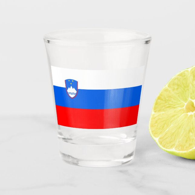 Verre A Shot Drapeau slovène (Devant)