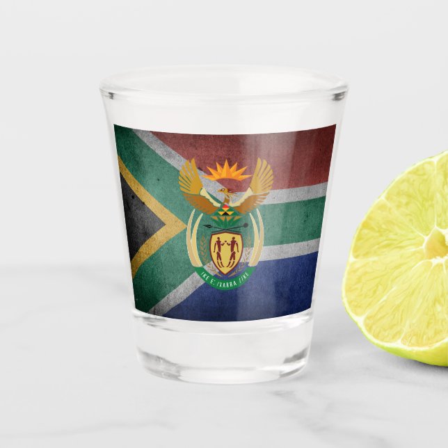 Verre A Shot Drapeau sud-africain (Devant)