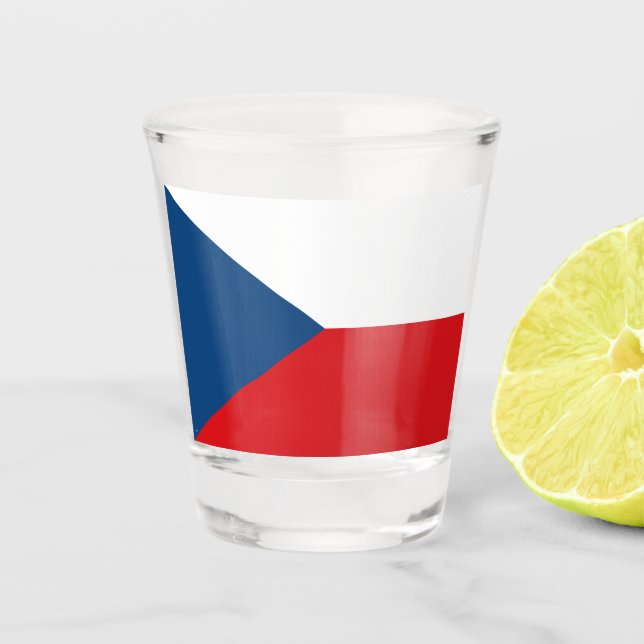 Verre A Shot Drapeau tchèque (Devant)