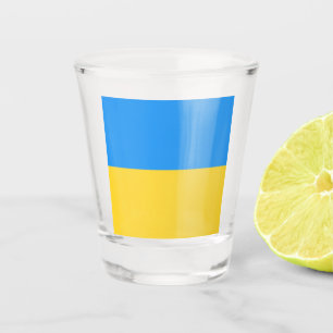 Verre A Shot Drapeau ukrainien