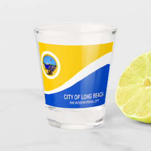 Verre A Shot Drapeau urbain de Long Beach