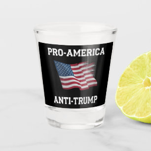 Verre A Shot Drapeau vintage USA pro Amérique anti Trump