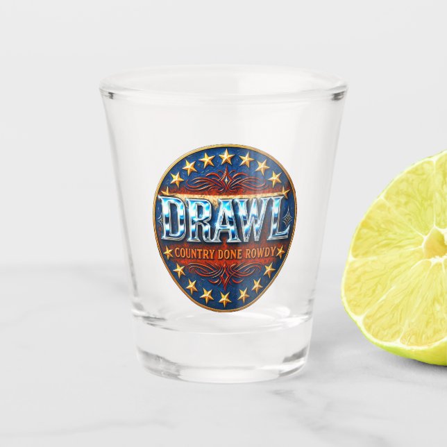 Verre A Shot Drawl Shot Glass (Devant)