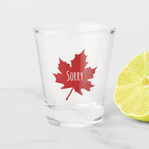 Verre A Shot Drôle Canadien