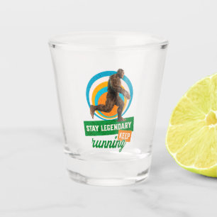 Verre A Shot Drôle de motivation de course de Bigfoot