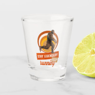 Verre A Shot Drôle de motivation de course de Bigfoot