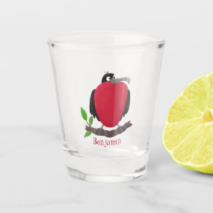Verre A Shot Drôle magnifique dessin animé de frégate
