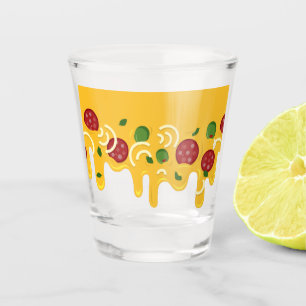 Verre A Shot Drôle Pizza au Fromage Rétro Coulant Keto Party