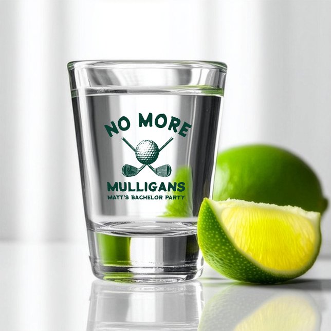 Verre A Shot Drôle “Plus de Mulligans” Enterrement de Vie de Ga (Créateur téléchargé)