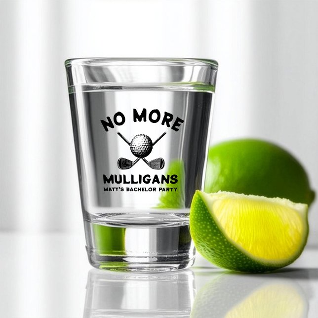 Verre A Shot Drôle “Plus de Mulligans” Enterrement de Vie de Ga (Créateur téléchargé)