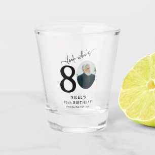 Verre A Shot Drôle 'Regardez qui a 80 ans' Élégant 80e annivers