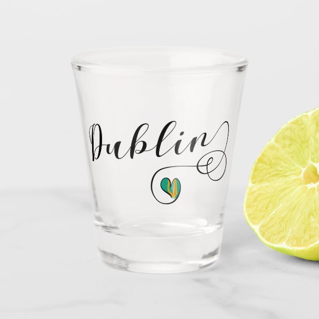 Verre A Shot Dublin Heart Mug, Irlande (Devant)