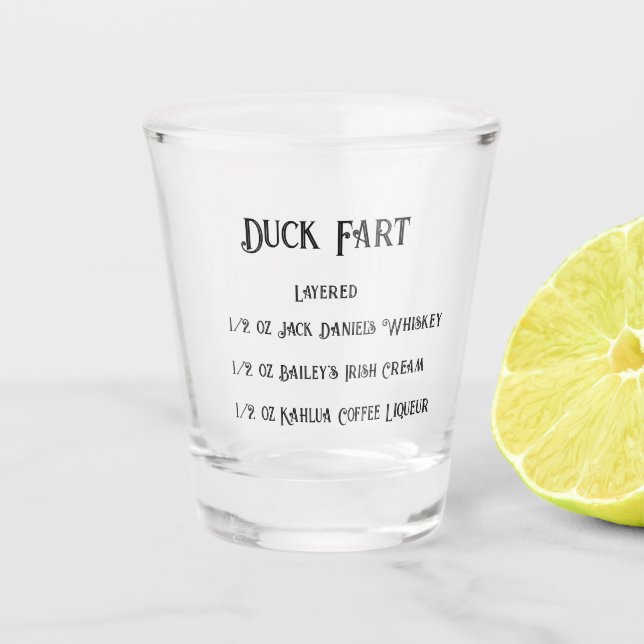 Verre A Shot Duck Fart Nouveauté (Devant)