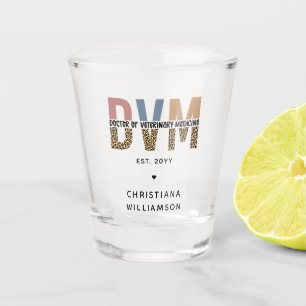Verre A Shot DVM personnalisé Docteur en médecine vétérinaire C