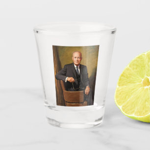 Verre A Shot Dwight Eisenhower Président Portrait de la Maison