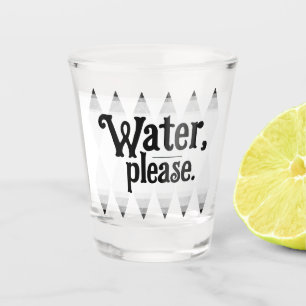 Verre A Shot EAU, S'IL VOUS PLAÎT enterrement de vie de jeune f