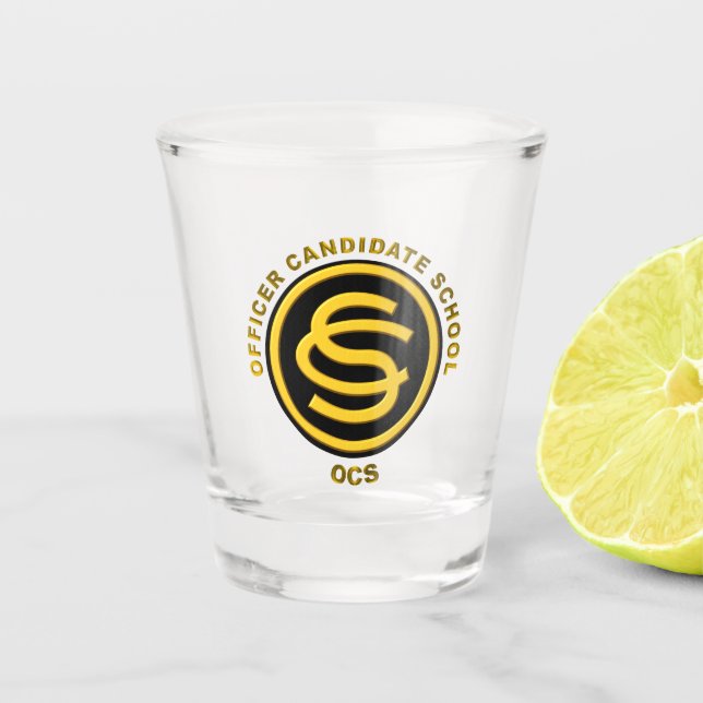 Verre A Shot École des candidats des officiers de l'Armée de te (Devant)