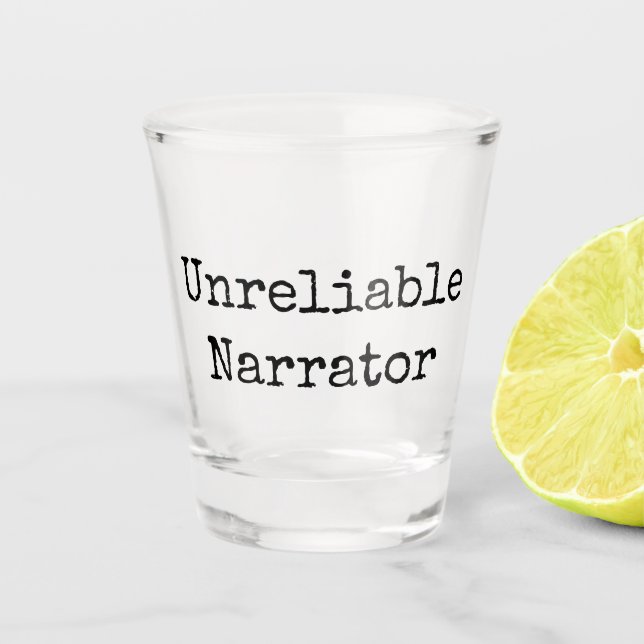 Verre A Shot Écrivain - Narrateur non fiable I (Devant)
