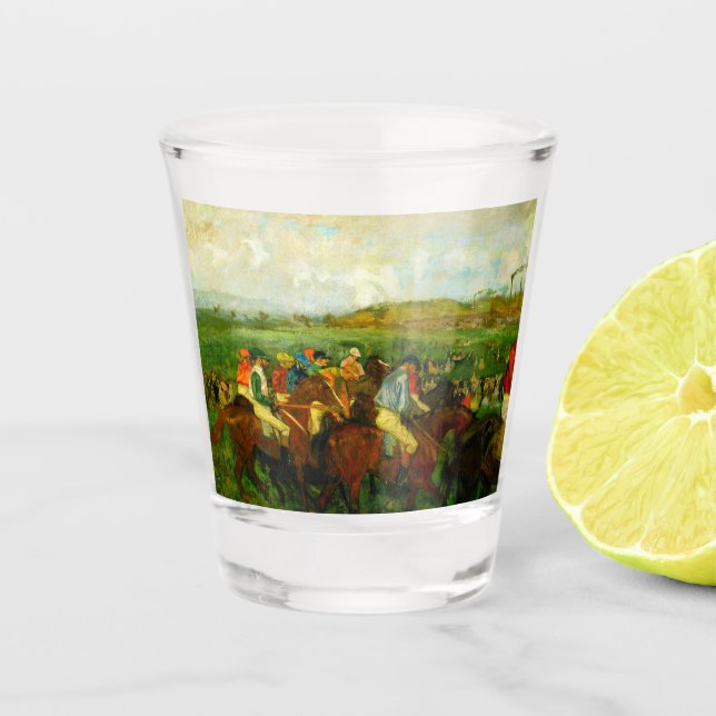 Verre A Shot Edgar Degas Équitation (Devant)