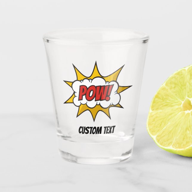 Verre A Shot Effet audio comique Pow (Devant)